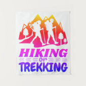 ハイキングまたはトレッキング タペストリー (正面)