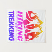 ハイキングまたはトレッキング タペストリー (正面(横))