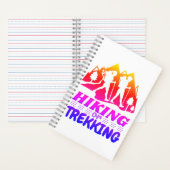 ハイキングまたはトレッキング ノートブック (内側)