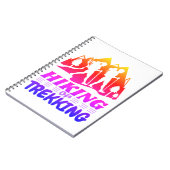 ハイキングまたはトレッキング ノートブック (左側)