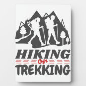 ハイキングまたはトレッキング フォトプラーク (正面)