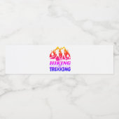 ハイキングまたはトレッキング ペットボトルラベル (シングルラベル)