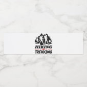 ハイキングまたはトレッキング ペットボトルラベル (シングルラベル)