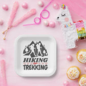 ハイキングまたはトレッキング ペーパープレート (パーティー)