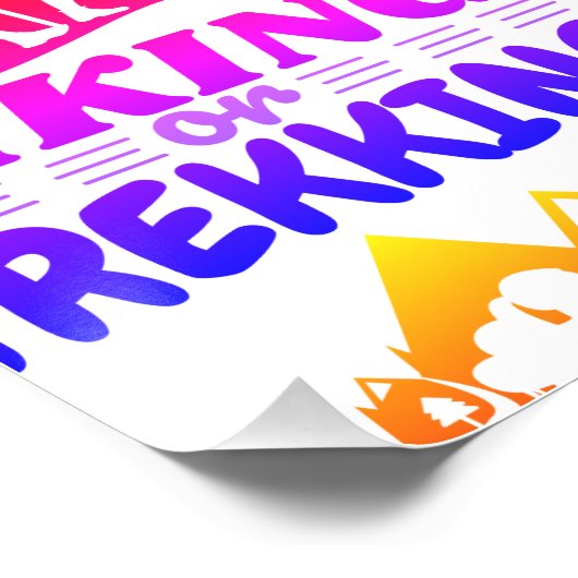 ハイキングまたはトレッキング ポスター (コーナー)