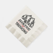 ハイキングまたはトレッキング 縁ありランチョンナプキン (角)