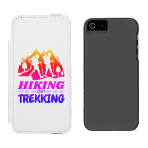 ハイキングまたはトレッキング iPhone SE/5/5sウォレットケース
