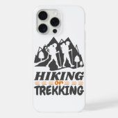 ハイキングまたはトレッキング iPhoneケース (裏面)