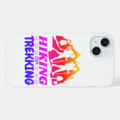 ハイキングまたはトレッキング iPhoneケース (裏面横)