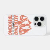 ハイキングまたはトレッキング iPhoneケース (裏面横)