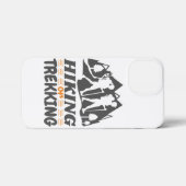 ハイキングまたはトレッキング iPhoneケース (裏面横)