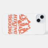 ハイキングまたはトレッキング iPhoneケース (裏面横)