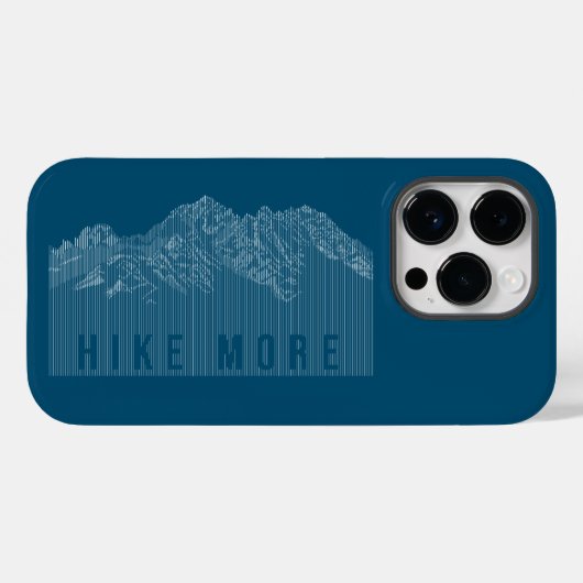 ハイキングもっと山ホワイトケースメイトiPhoneケース Case-Mate iPhoneケース (裏面 (横))