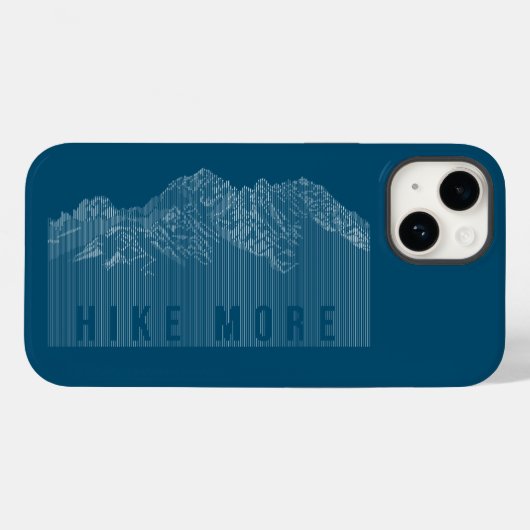 ハイキングもっと山ホワイトケースメイトiPhoneケース Case-Mate iPhoneケース (裏面 (横))