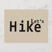 ハイキングやる気を起こさせることわざをハイキングする シーズンポストカード (正面)