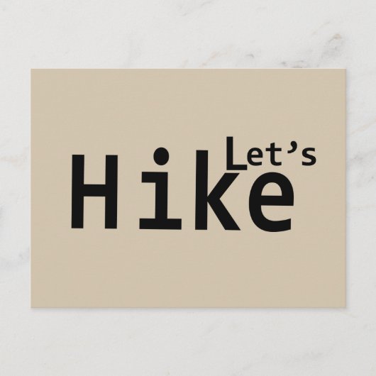 ハイキングやる気を起こさせることわざをハイキングする シーズンポストカード (正面)