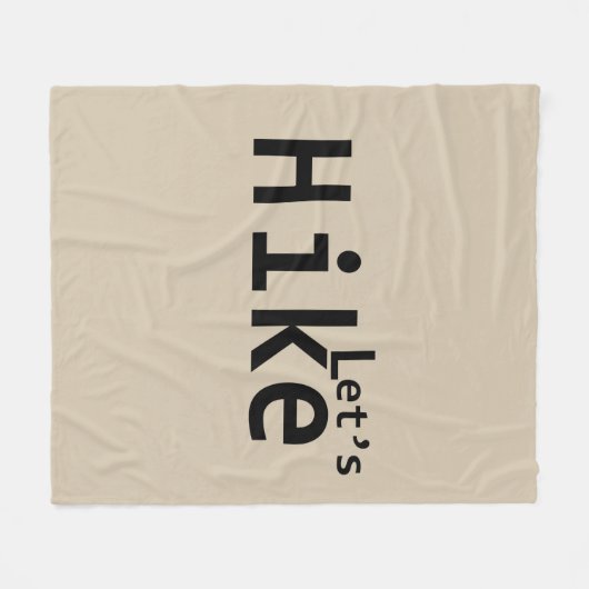 ハイキングやる気を起こさせることわざをハイキングする フリースブランケット (正面(横))