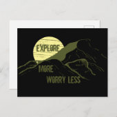 ハイキングやる気を起こさせるハイカー引用文 ポストカード (正面/裏面)