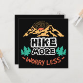 ハイキングより多くの山の心配が少ない カード (正面/裏面インサイチュ)