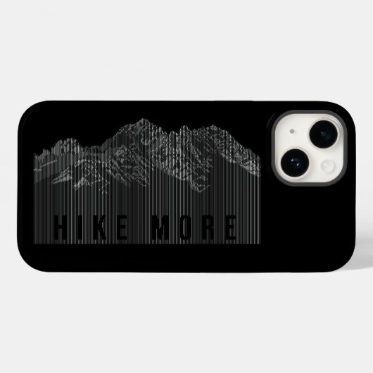 ハイキングより多くの山の白 Case-Mate iPhoneケース (裏面 (横))