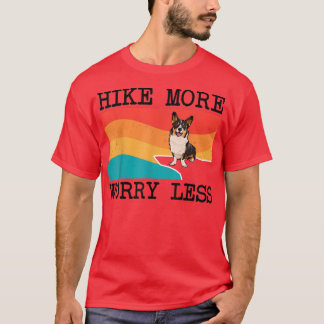 ハイキングより心配のないカーディガンウェルシュコーギーグラフィック Tシャツ