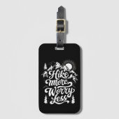 ハイキングより心配のないグループキャンプアウトドアハイキング ラゲッジタグ (正面縦)