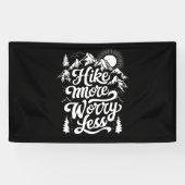 ハイキングより心配のないグループキャンプアウトドアハイキング 横断幕 (横)