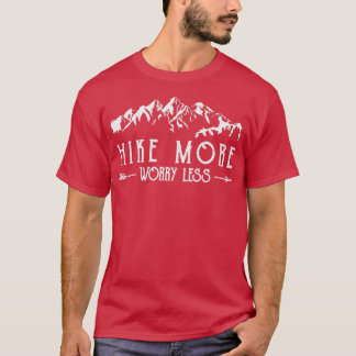 ハイキングより心配の少ないマウンテンハイキング Tシャツ