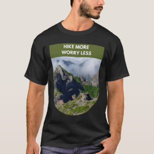 ハイキングより心配の少ない – ハイキング引用文 Tシャツ