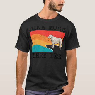 ハイキングより心配の少ないKuvaszokグラフィックハイキング Tシャツ