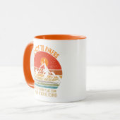 ハイキングをする場所を知っているハイカーにおもしろい優しい マグカップ (正面左)