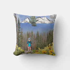 ハイキングをする クッション