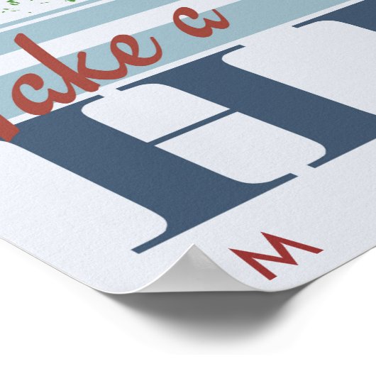 ハイキングをする ポスター (角)