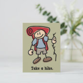 ハイキングをする ポストカード (スタンド正面)
