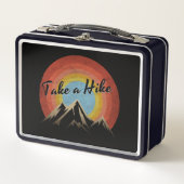 ハイキングをする メタルランチボックス (正面)