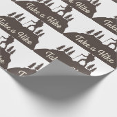 ハイキングをする ラッピングペーパー (角)