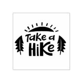 ハイキングをする ラバースタンプ (インプリント)