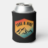 ハイキングをする 缶クーラー (缶裏面)