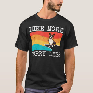 ハイキングをもっと心配を少なく カーディガン ウェルシュコーギー グラフィック Tシャツ