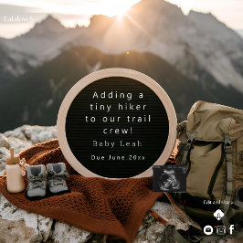 ハイキングをテーマにした妊娠告知 シーズンカード