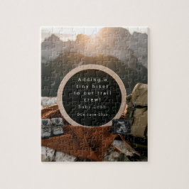 ハイキングをテーマにした妊娠告知 ジグソーパズル