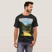 ハイキングを取って下さい。 人の基本的な暗闇 Tシャツ (正面フル)