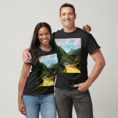 ハイキングを取って下さい。 人の基本的な暗闇 Tシャツ (ユニセックス)