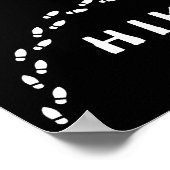 ハイキングを取る – 足跡デザイン ポスター (角)