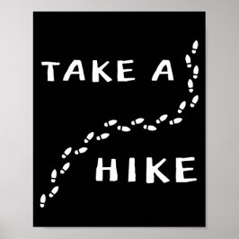 ハイキングを取る – 足跡デザイン ポスター
