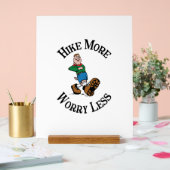 ハイキングを増やし、心配を減らす アクリルサイン (ウェディング)