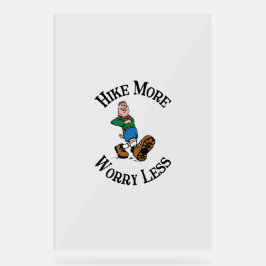 ハイキングを増やし、心配を減らす アクリルサイン