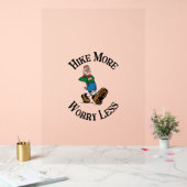 ハイキングを増やし、心配を減らす アクリルサイン (ウェディング)