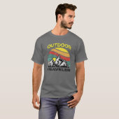 ハイキングアウトドアトラベラーキャンプ Tシャツ (正面フル)