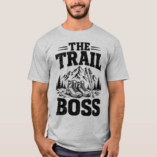 ハイキングアドベンチャーギフト 山登り グラフィック Tシャツ (正面)